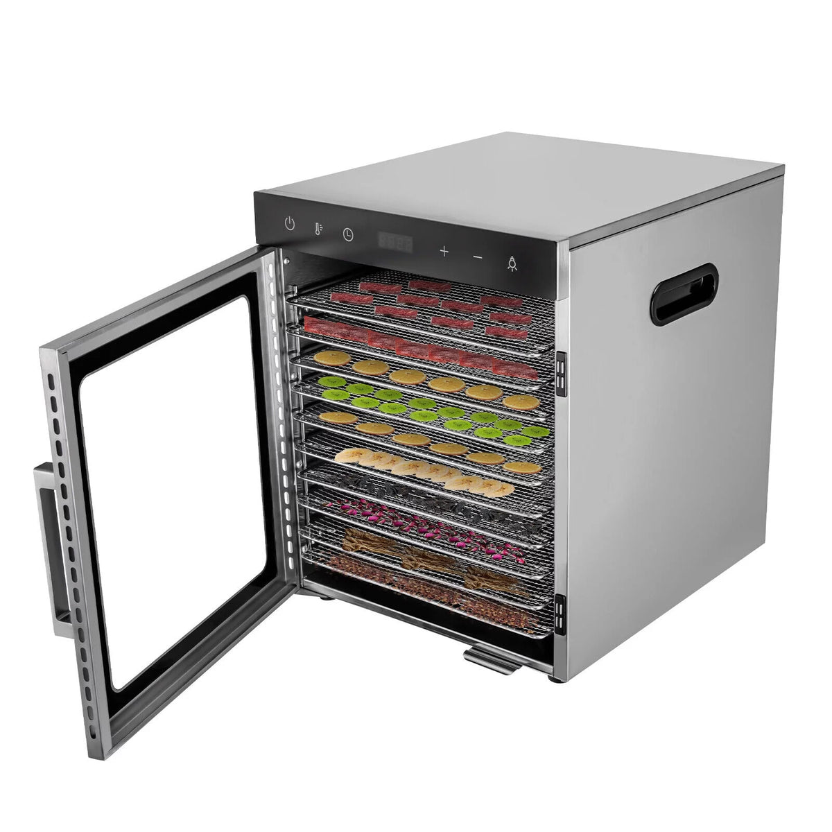 10 Trays Stainless Steel Food Dehydrator with Timer X9844
