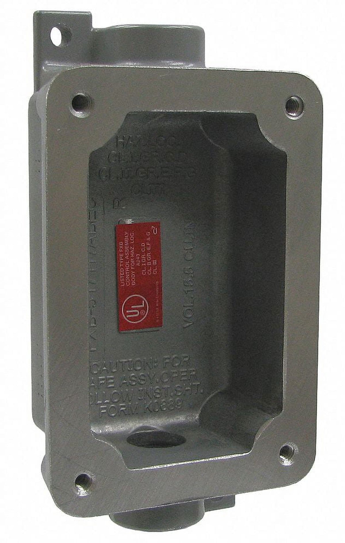 1/2In Hub 15.5Cu-In 2 Hubs Device Box R8978