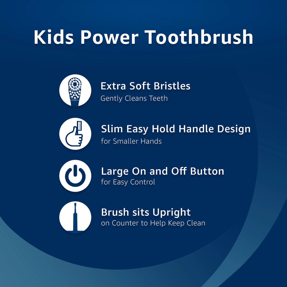 Battery Powered Extra Soft Bristles Kids Toothbrush I675224