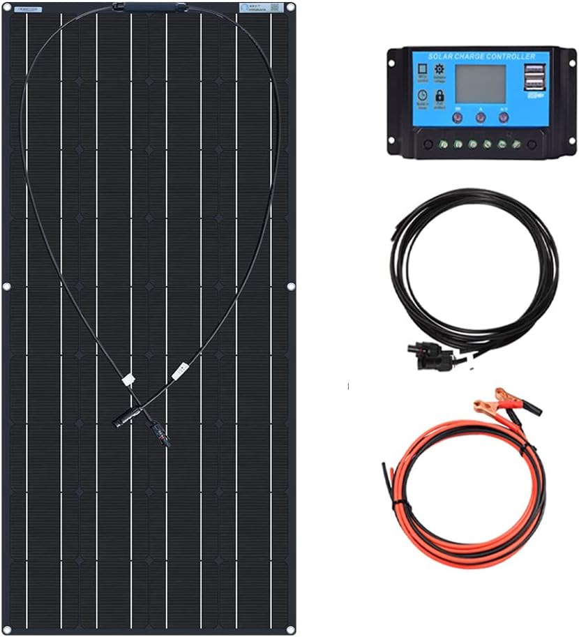 100W 12V Flexible Solar Panel Kit with 10A Controller W5794