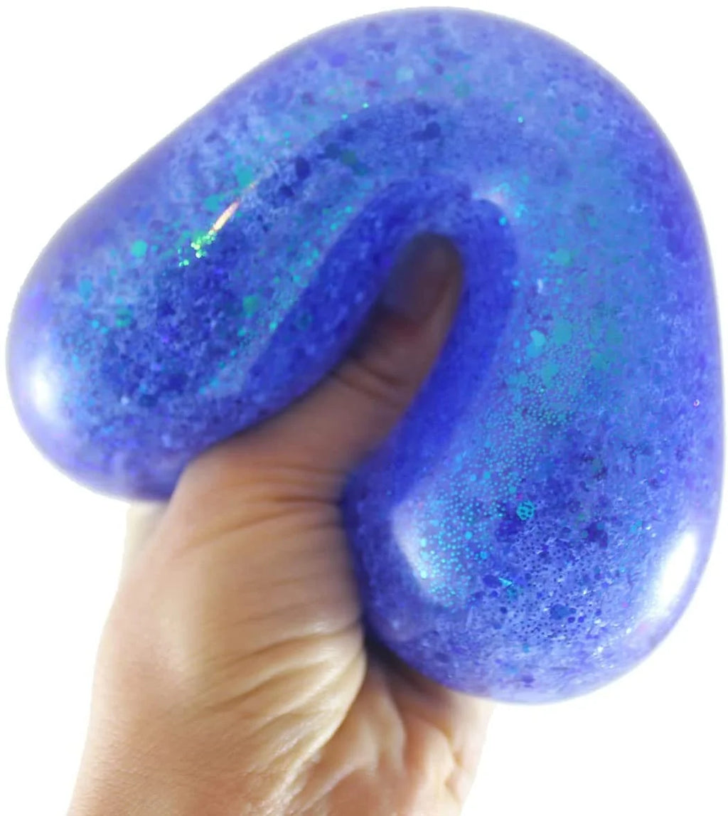 1 Jumbo 4" Metallic Glitter Gel-Filled Squeeze Stress Ball I57936