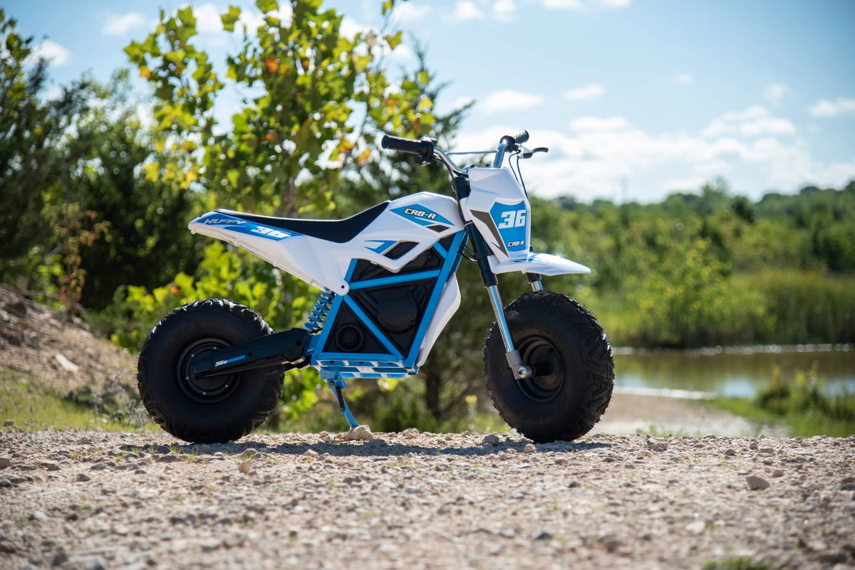 White Electric Mini Bike F5684