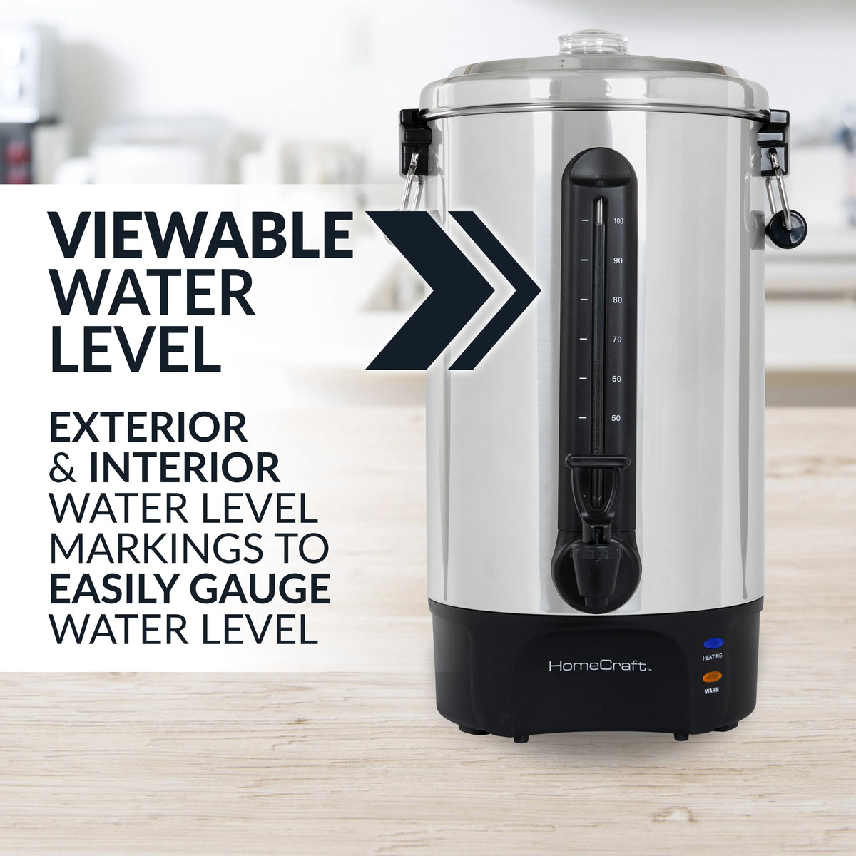 1500-Watt 100-Cup Stainless Steel Coffee Urn E980