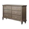 Brown 6 Drawer Pine Wood Dresser A672934