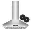 30 in. 380 CFM Convertible Ductless Island Range Hood K785