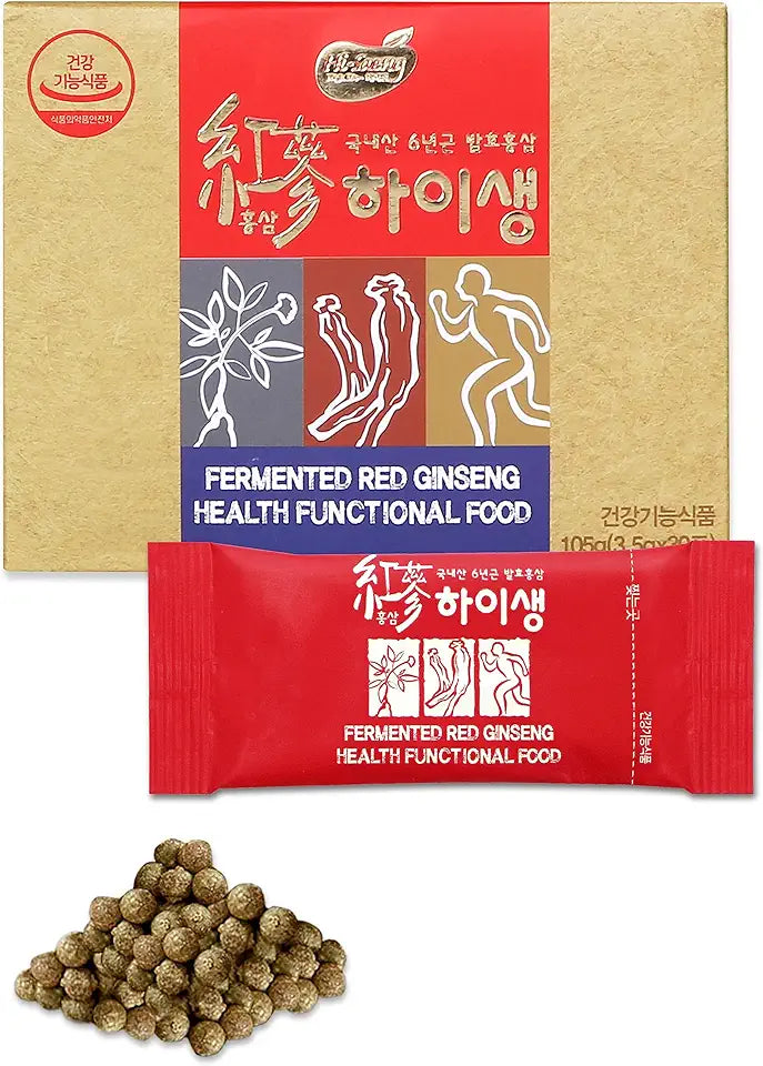 Red Ginseng Fermented Digestive Enzymes Fiber Supplement 30 Packets A6101