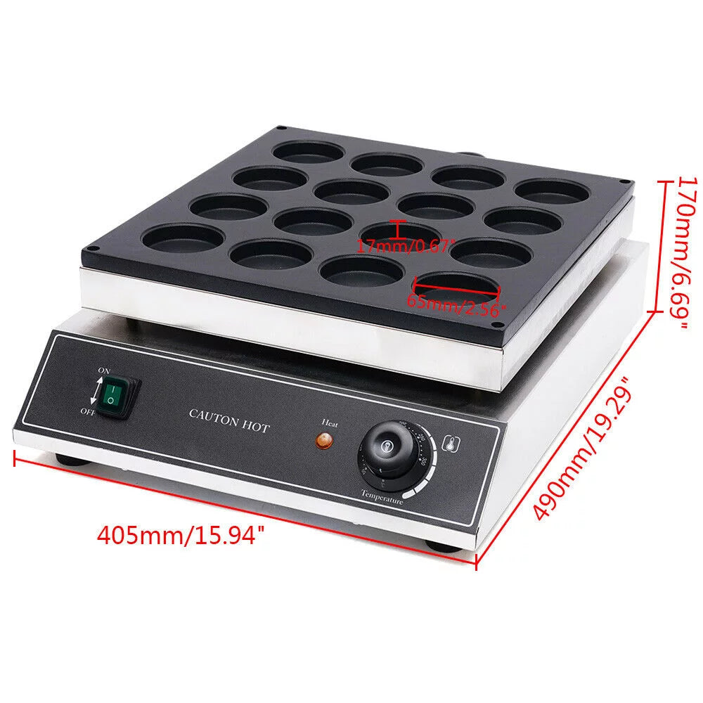 16 Holes Nonstick Electric Waffle Maker T576