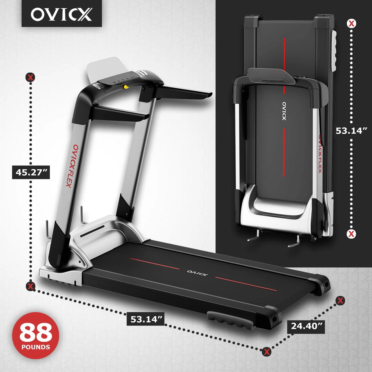 Portable Folding Treadmill P9633