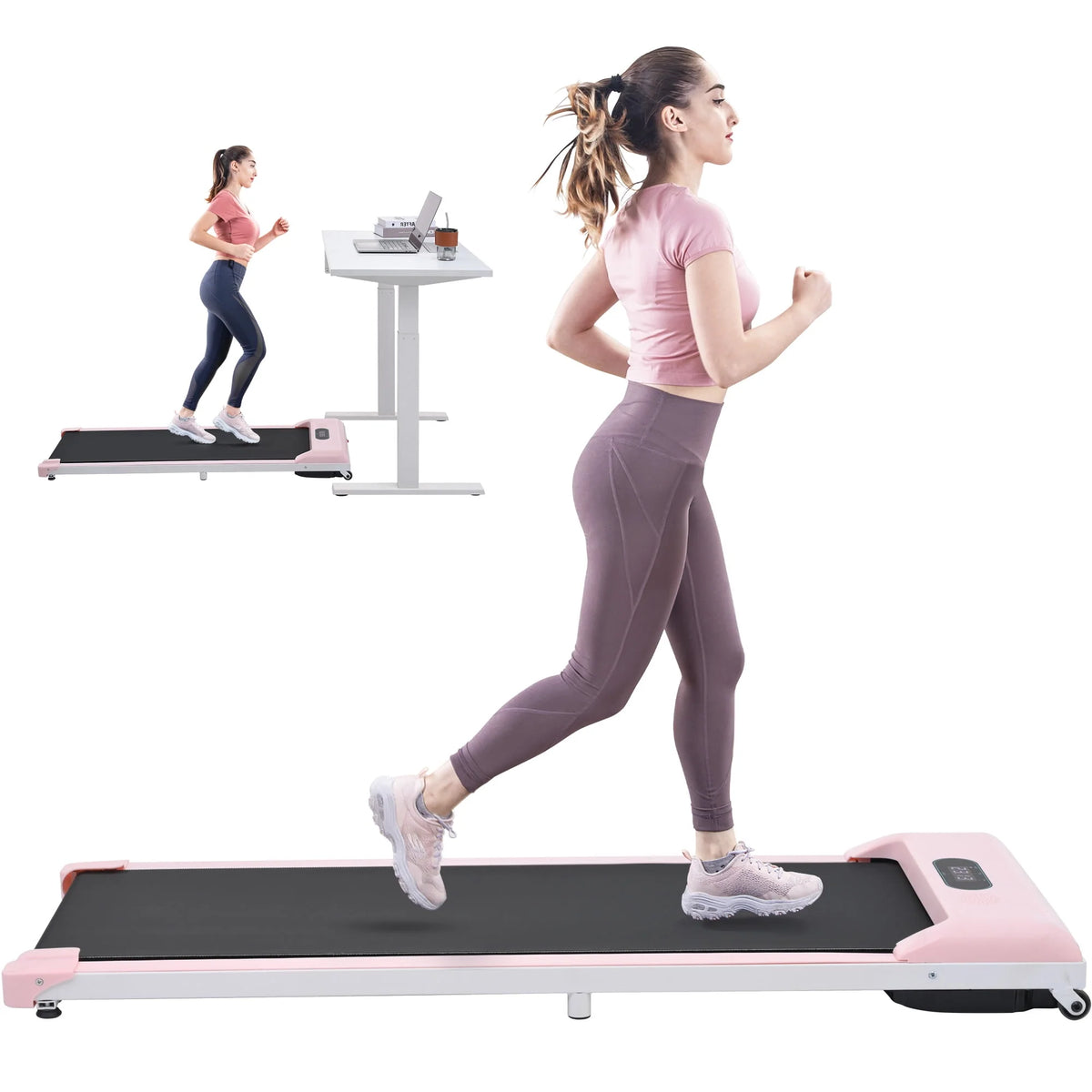 2-in-1 Under Desk Treadmill Walking Pad 2.5HP F684440