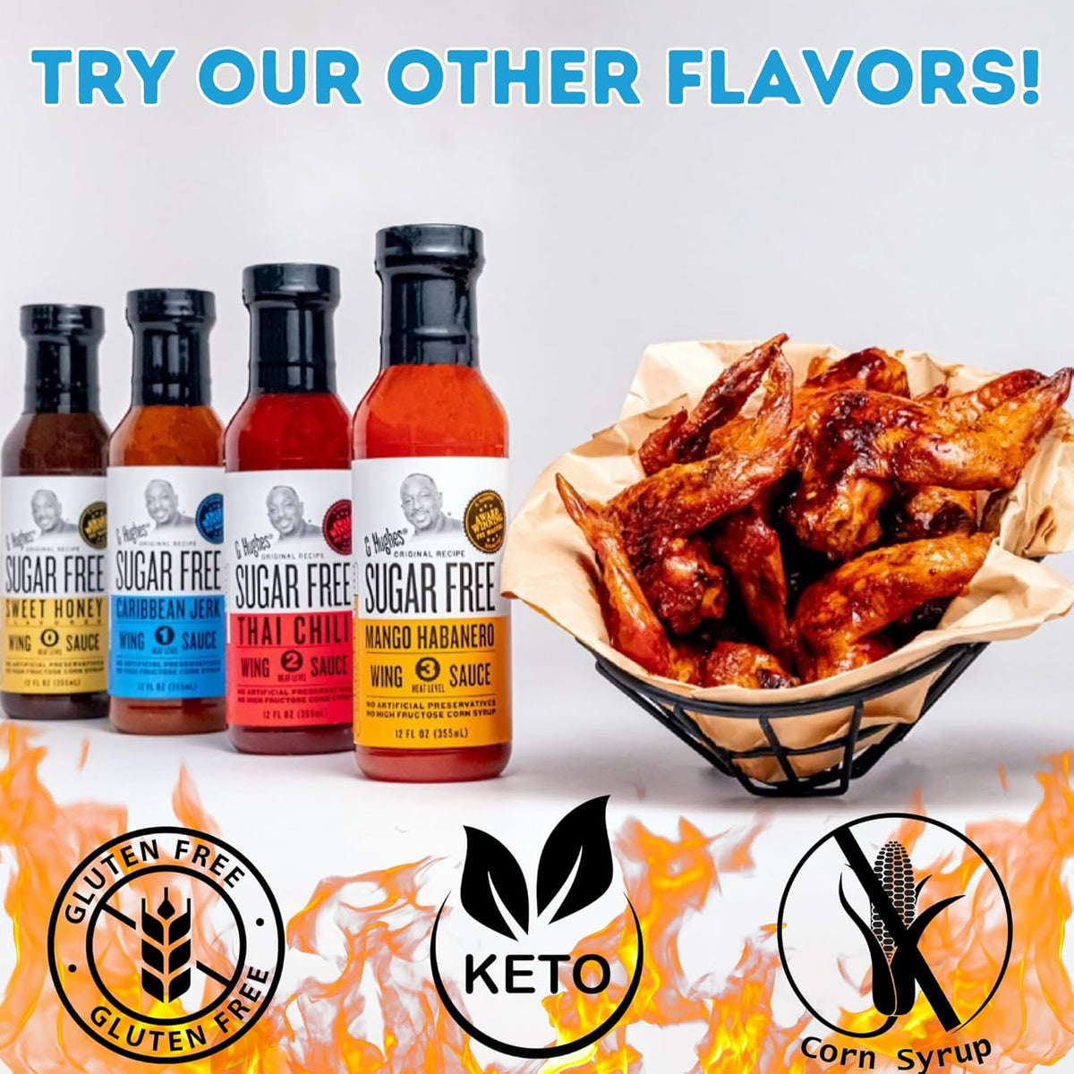 Caribbean Jerk Wing Sauce, 12 Oz. (3 pack) R6744