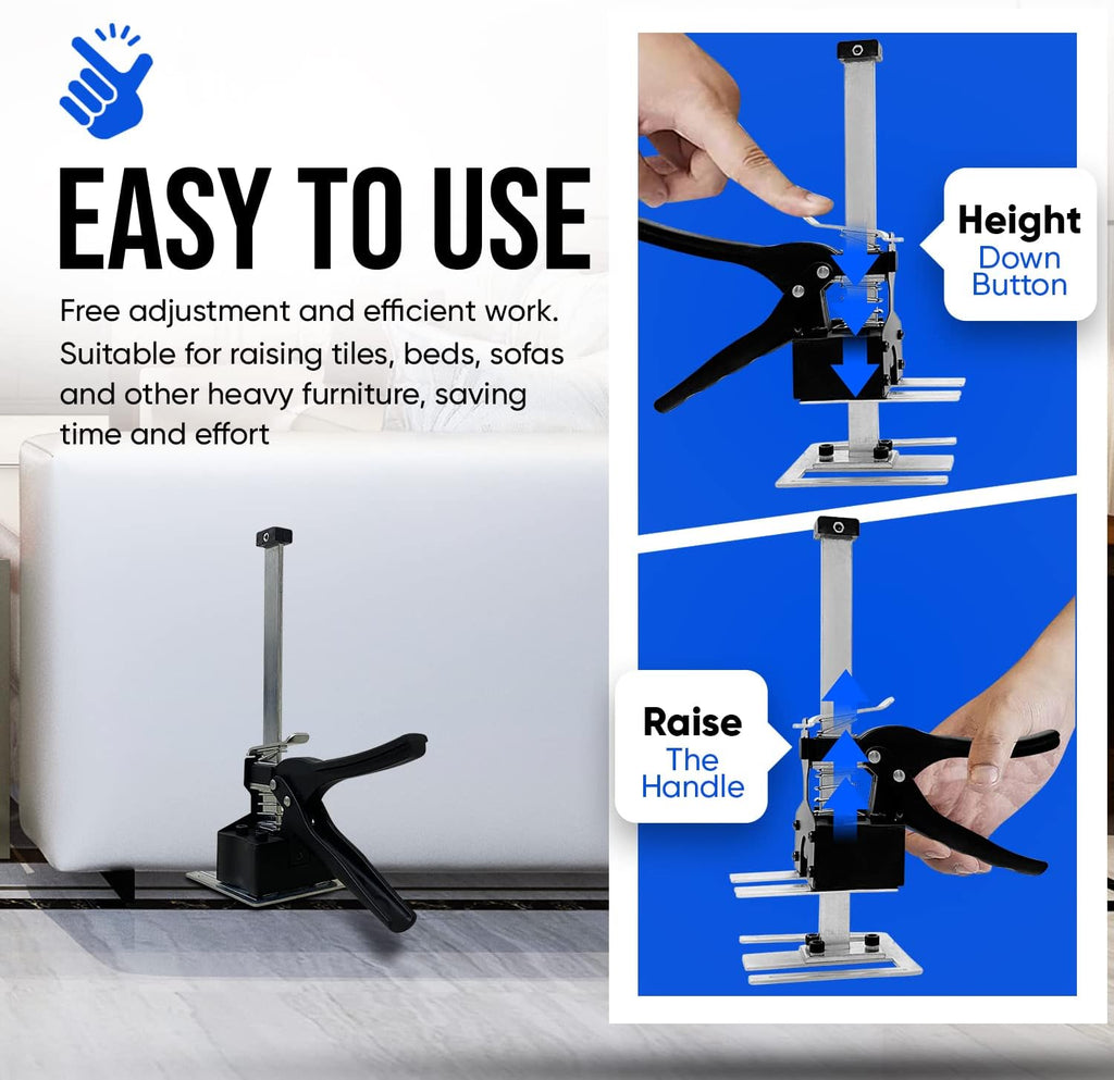 Lever Arm Lifting Cabinet Jack Board Lifter, Pack of 2 Y42848