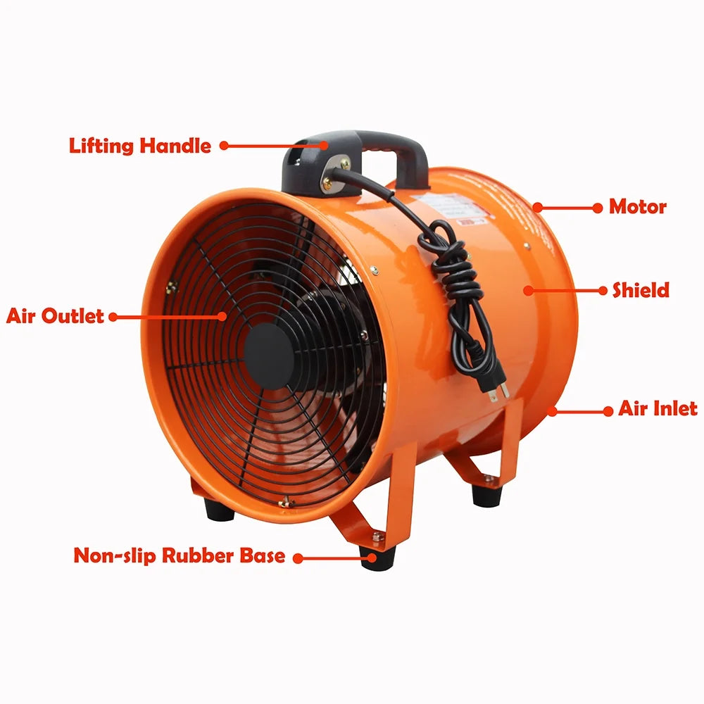 12 inch Portable Air Extractor Fan with Flexible Hose X19944