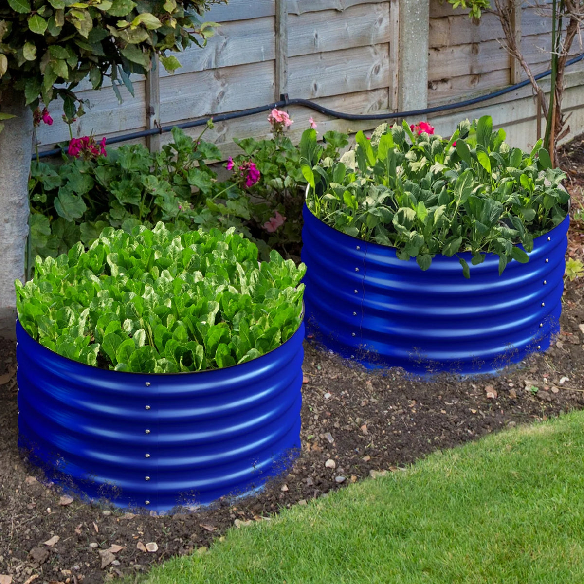 24 Round Pair Raised Garden Beds X41695