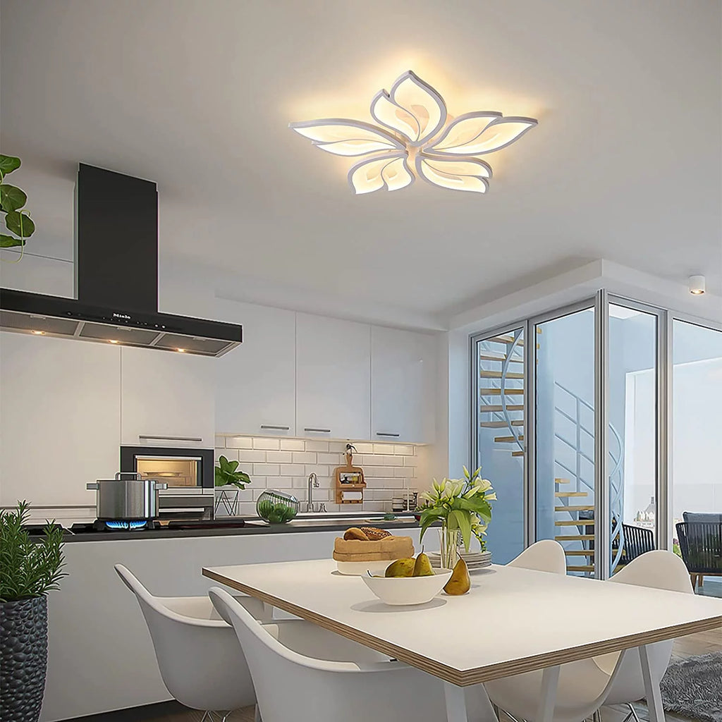 White Dimmable LED Flush Mount Ceiling Light L6863