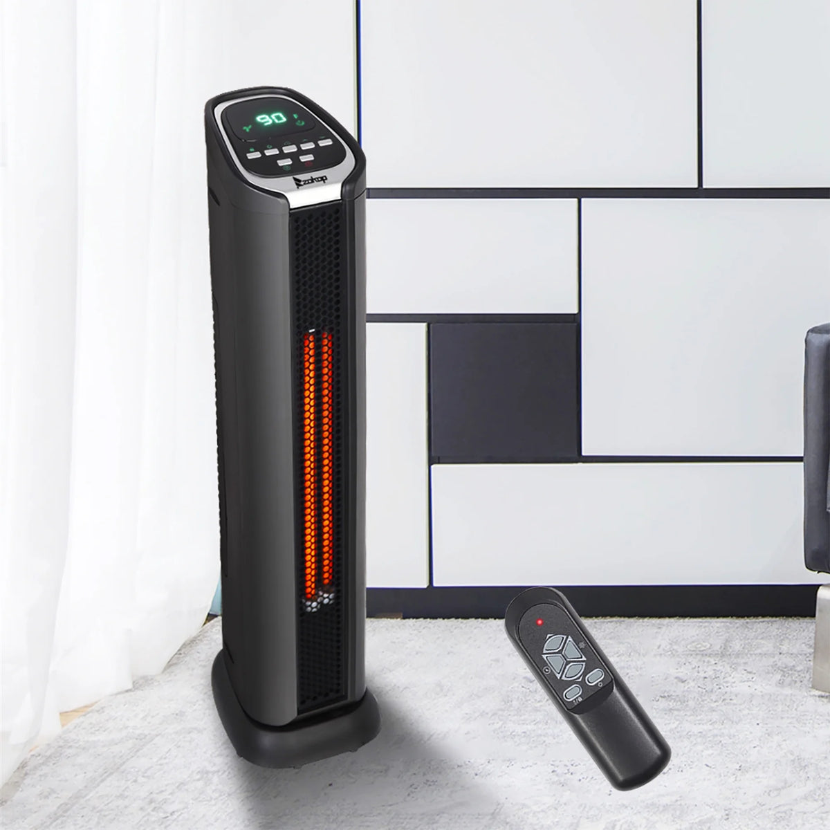 1500W Portable Infrared Tower Heater with Smart Control M5596