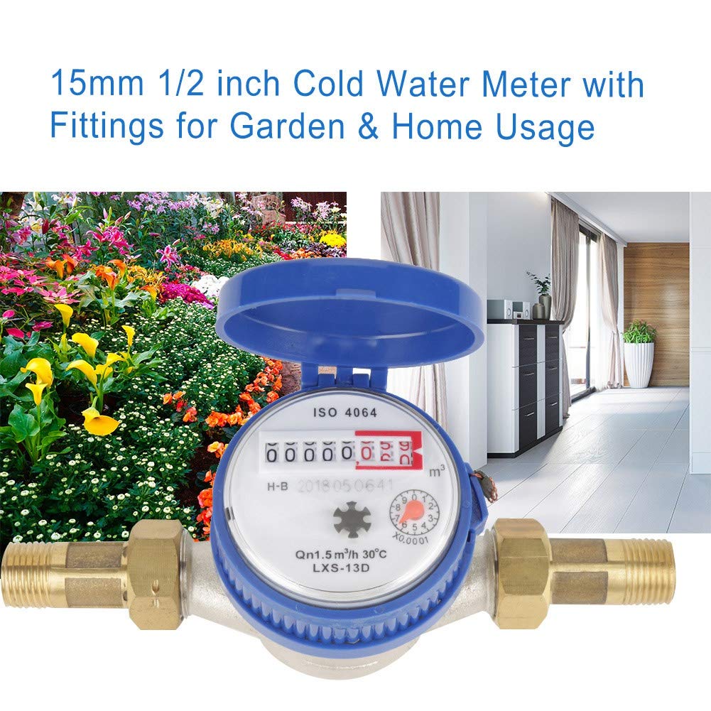 1/2 Inch Plastic Water Flow Meter Pack of 2 X62780