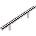 Polished Chrome Solid Steel 3/8 inch Cabinet Hardware Bar Pull D78493