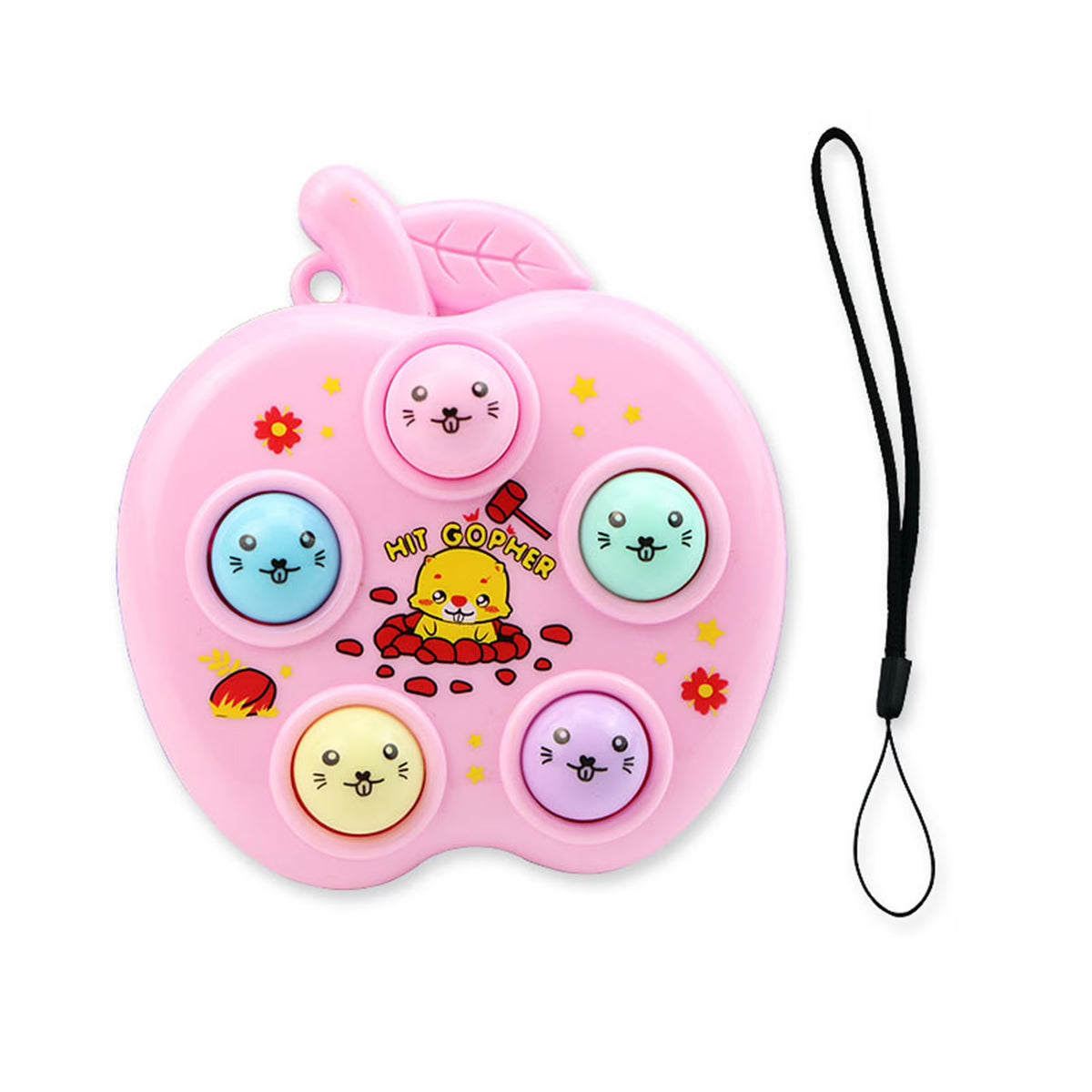 Mini Portable Whack-a-mole Game Console Keychain F94844