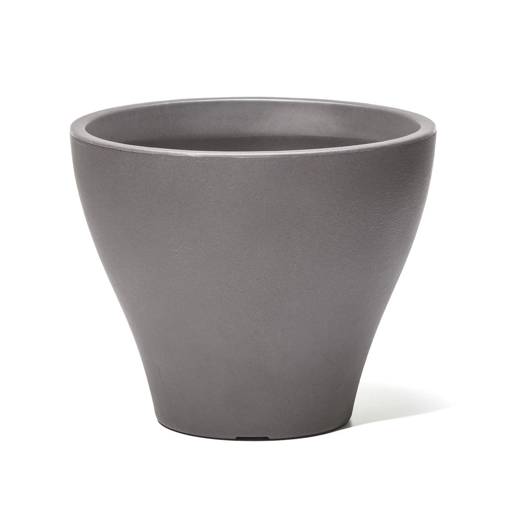 Dark Cedar Round Indoor Outdoor Plastic Planter and Pot Z2009