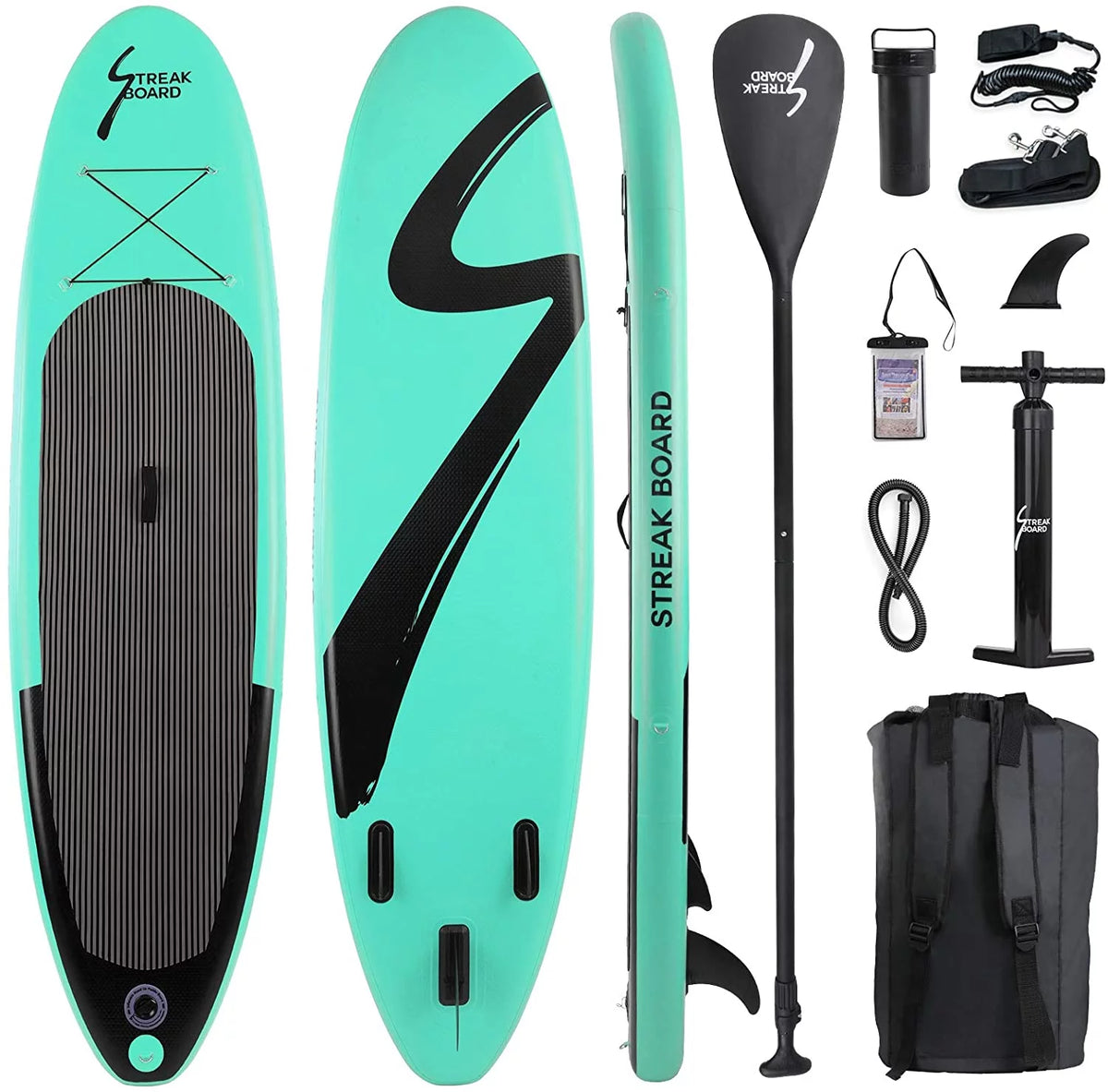 10' Inflatable Stand up Paddle Board with Paddle & Hand Pump N52091