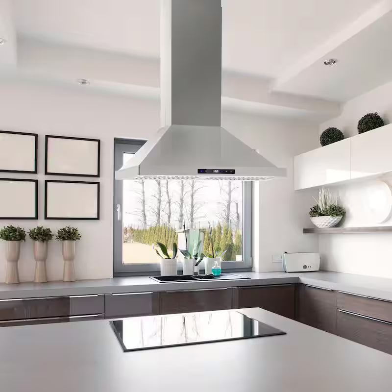 30 in. 380 CFM Convertible Ductless Island Range Hood K785