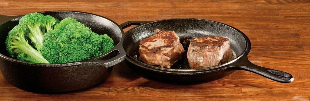 10.25 Black Cast Iron Combo Cooker Pack of 2 V959466