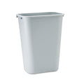 Black 7-Gallon Plastic Wastebasket, Pack of 4 S5927