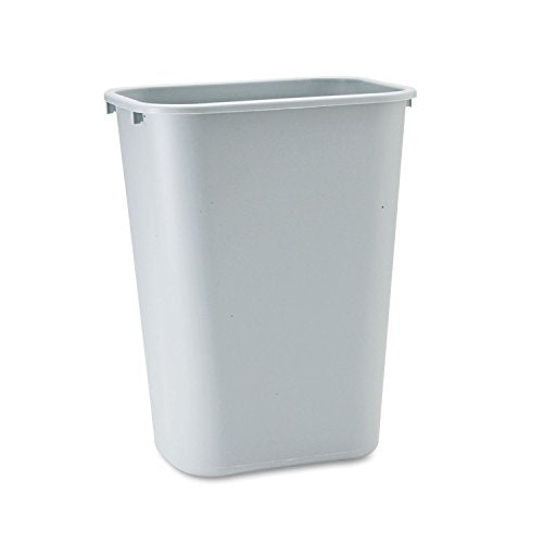 Black 7-Gallon Plastic Wastebasket, Pack of 4 S5927