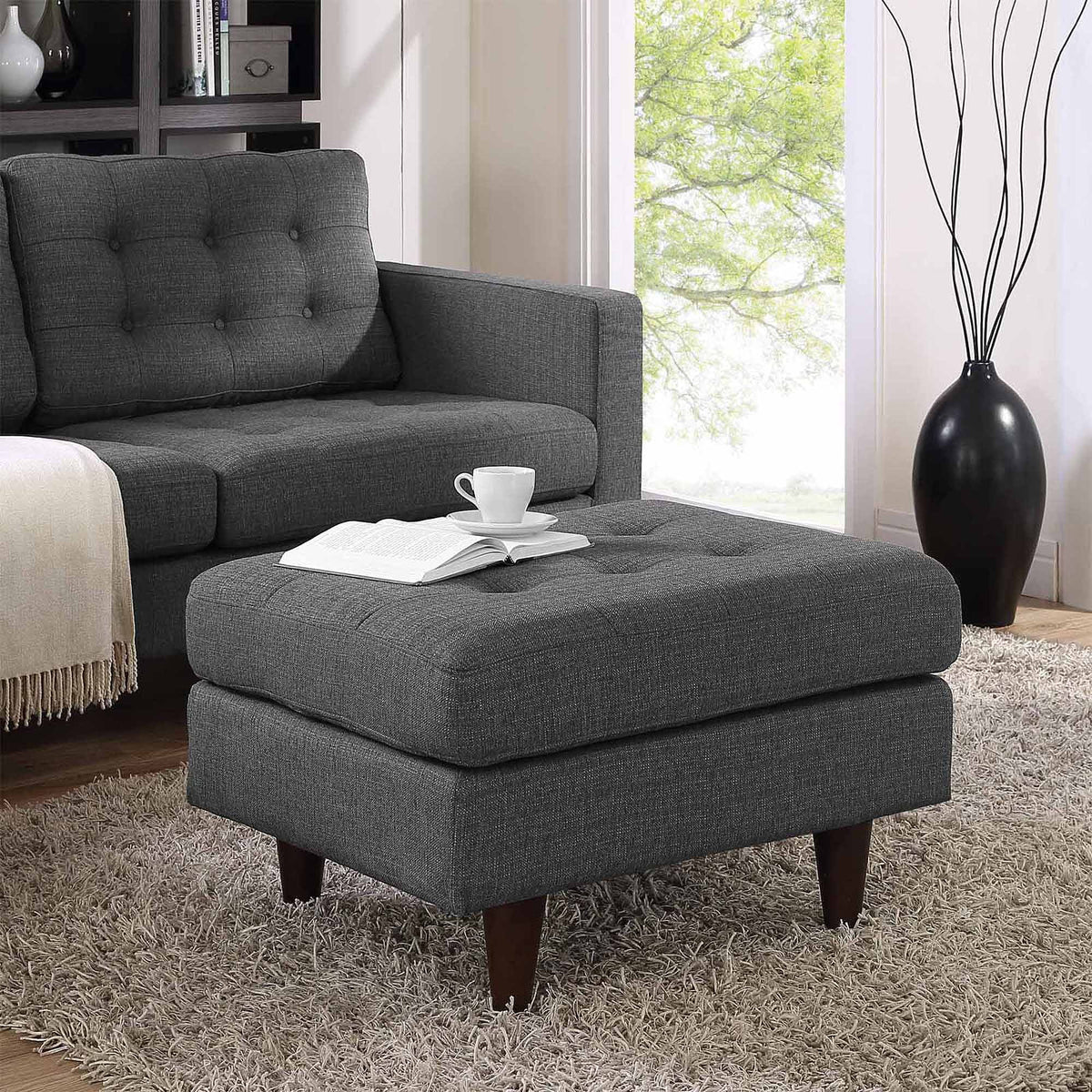 Upholstered Ottoman K955