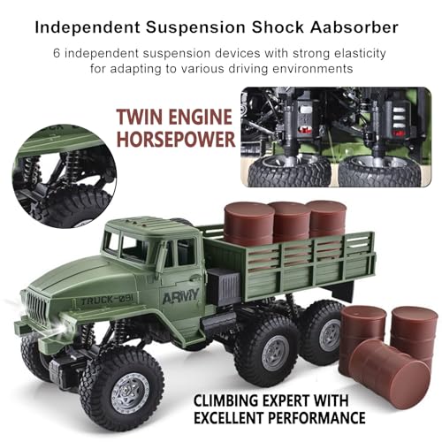 6x6 1/16 Scale 4WD Remote Control Military Truck T32029