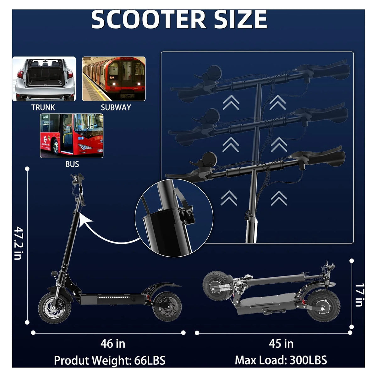 1300W Foldable Electric Scooter V74054
