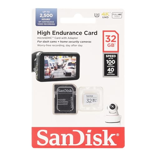 256GB High Endurance Video microSDXC Card with Adapter J56864