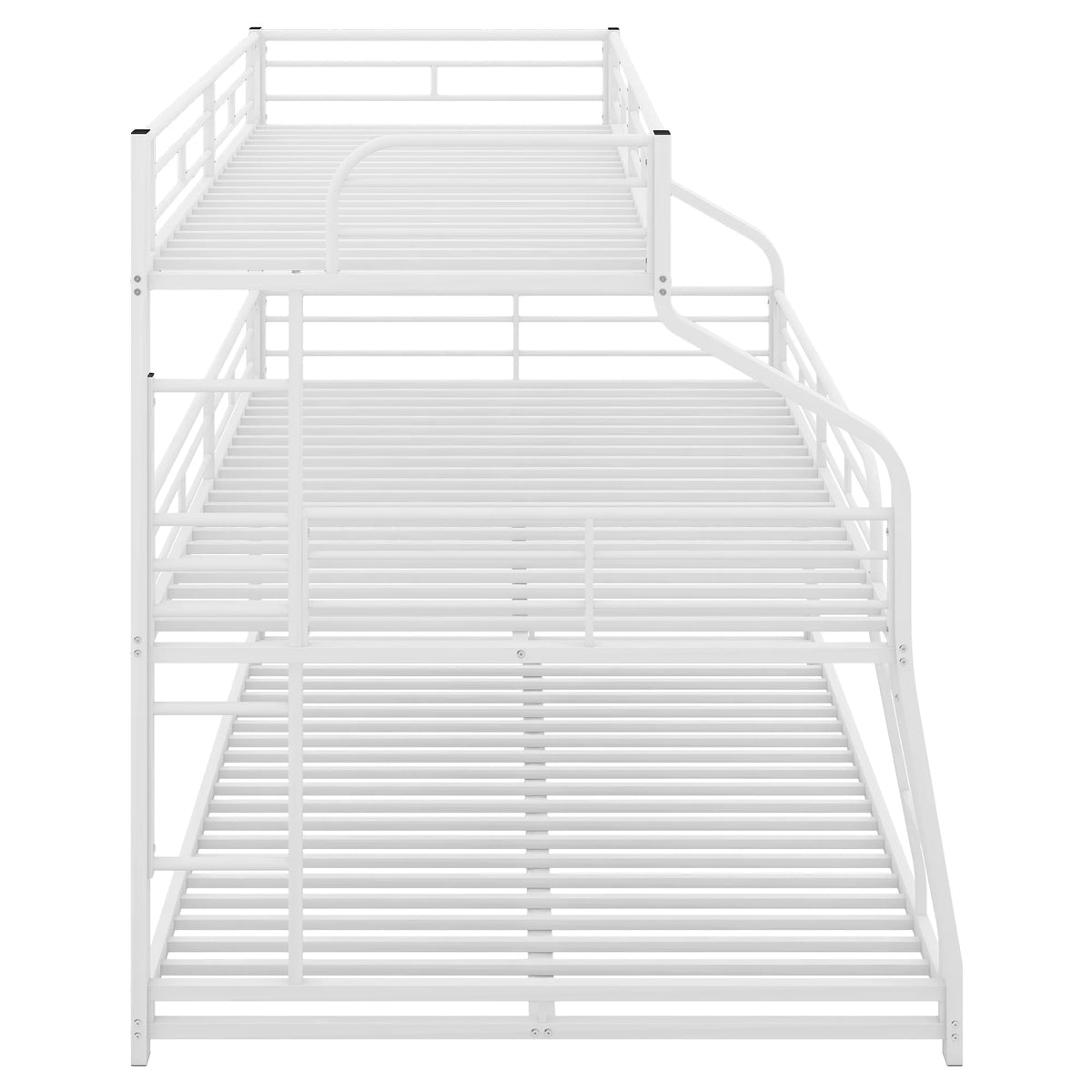 White Triple Bunk Bed Q5157