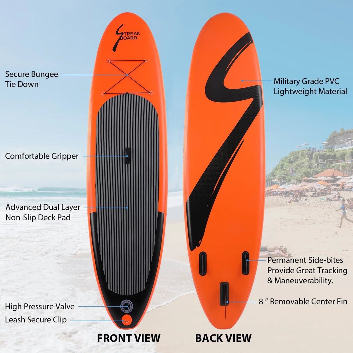 10' Inflatable Stand up Paddle Board with Paddle & Hand Pump N52091