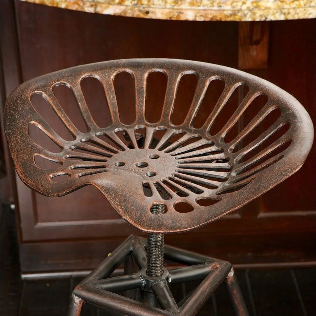 26" Copper and Silver Bar Stool T839394
