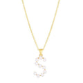 14K Yellow Gold Initial Pendant Necklace X4333