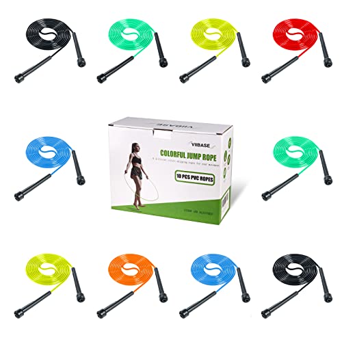 10 Pack PVC Adjustable Jump Rope V87918
