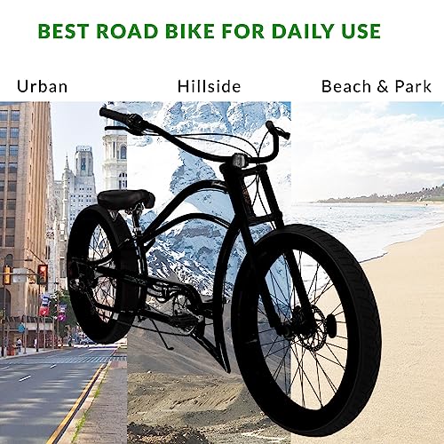 26" Speed Bicycles Chopper-Style Stretch Cruiser Bikes I9404