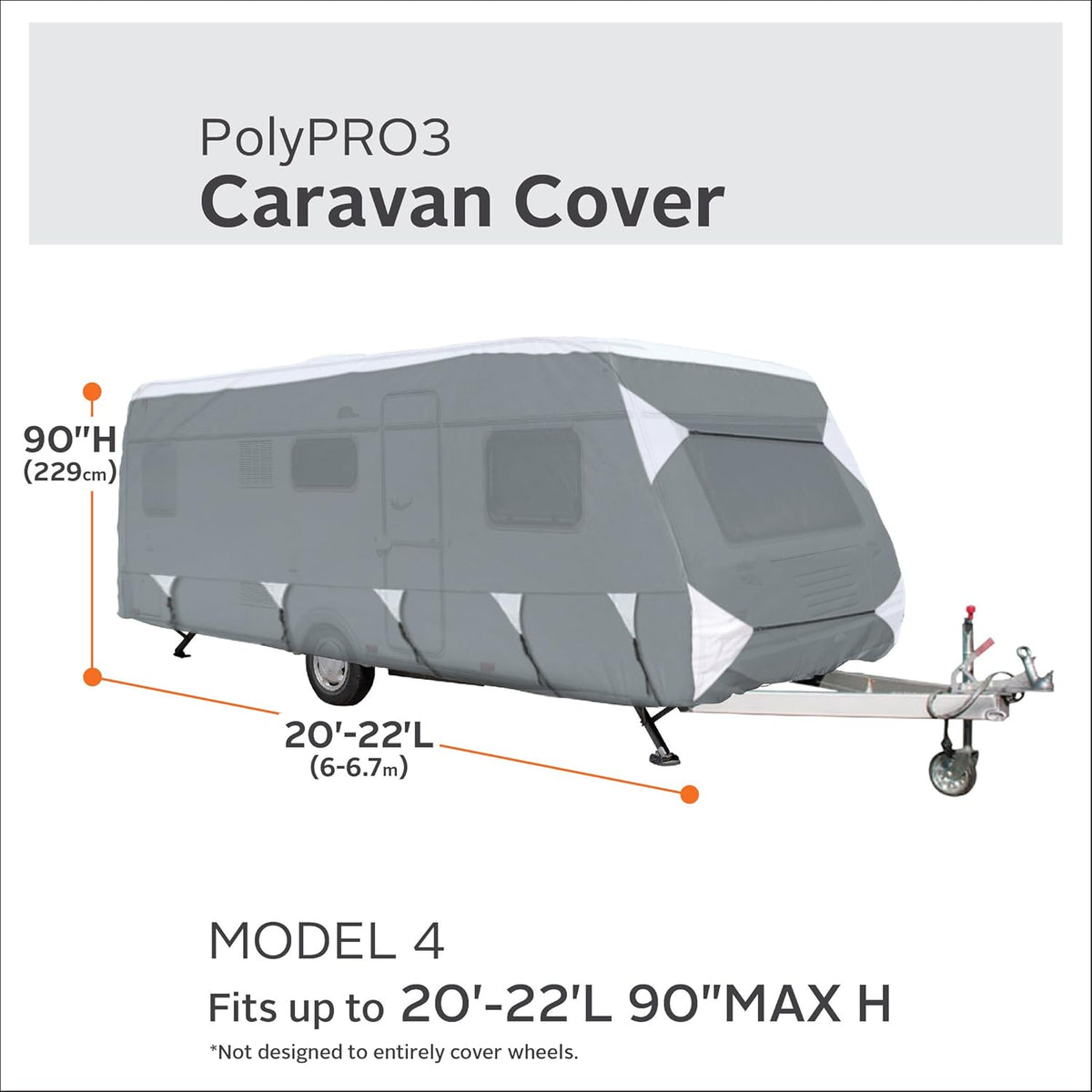 Caravan Cover Fits 20' - 22' Trailers O62138