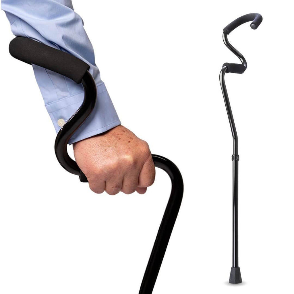 Adjustable Lightweight Comfort Cane Black S8665