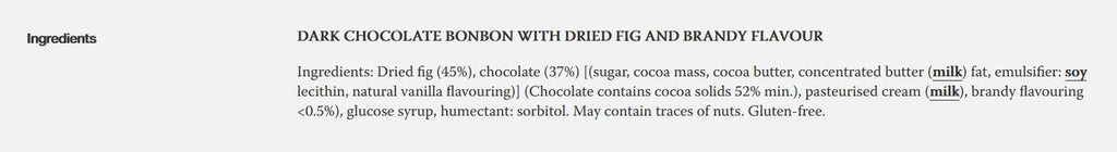 8 pcs Chocolate Fig Bonbons D53199