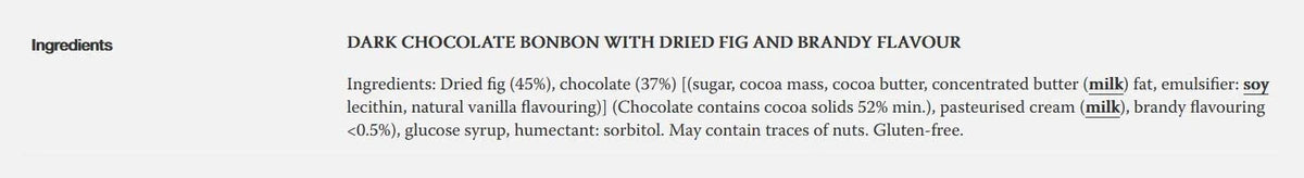 8 pcs Chocolate Fig Bonbons D53199