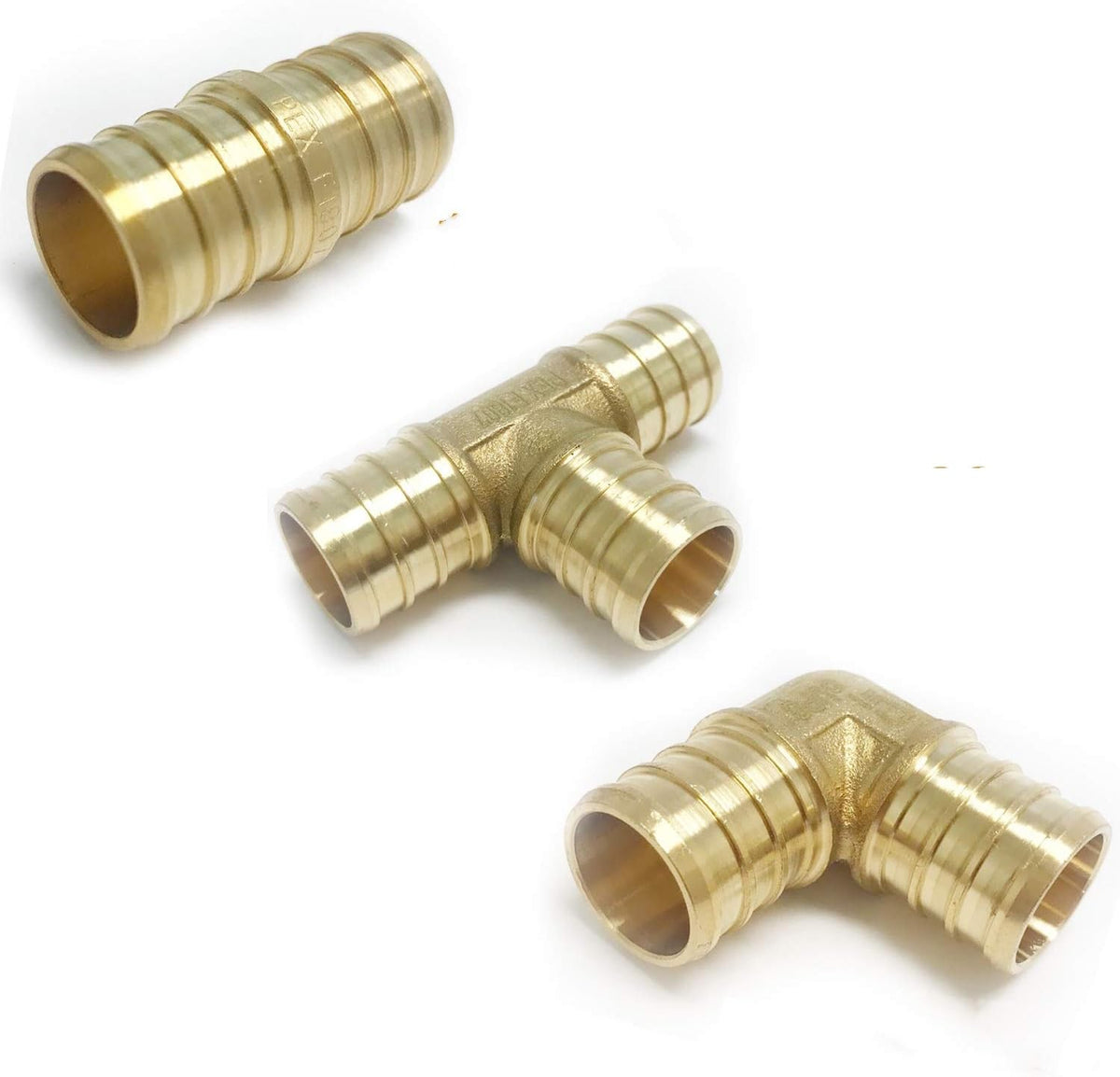 1/2 Inch Pex-b Pipe Fitting DIY Kit with Crimp Tool and Clamps W61777
