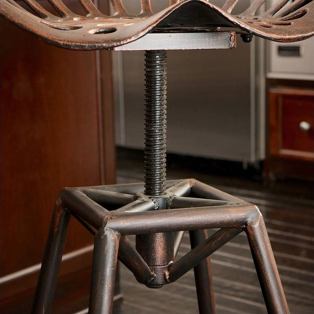 26" Copper and Silver Bar Stool T839394