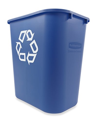 Black 7-Gallon Plastic Wastebasket, Pack of 4 S5927