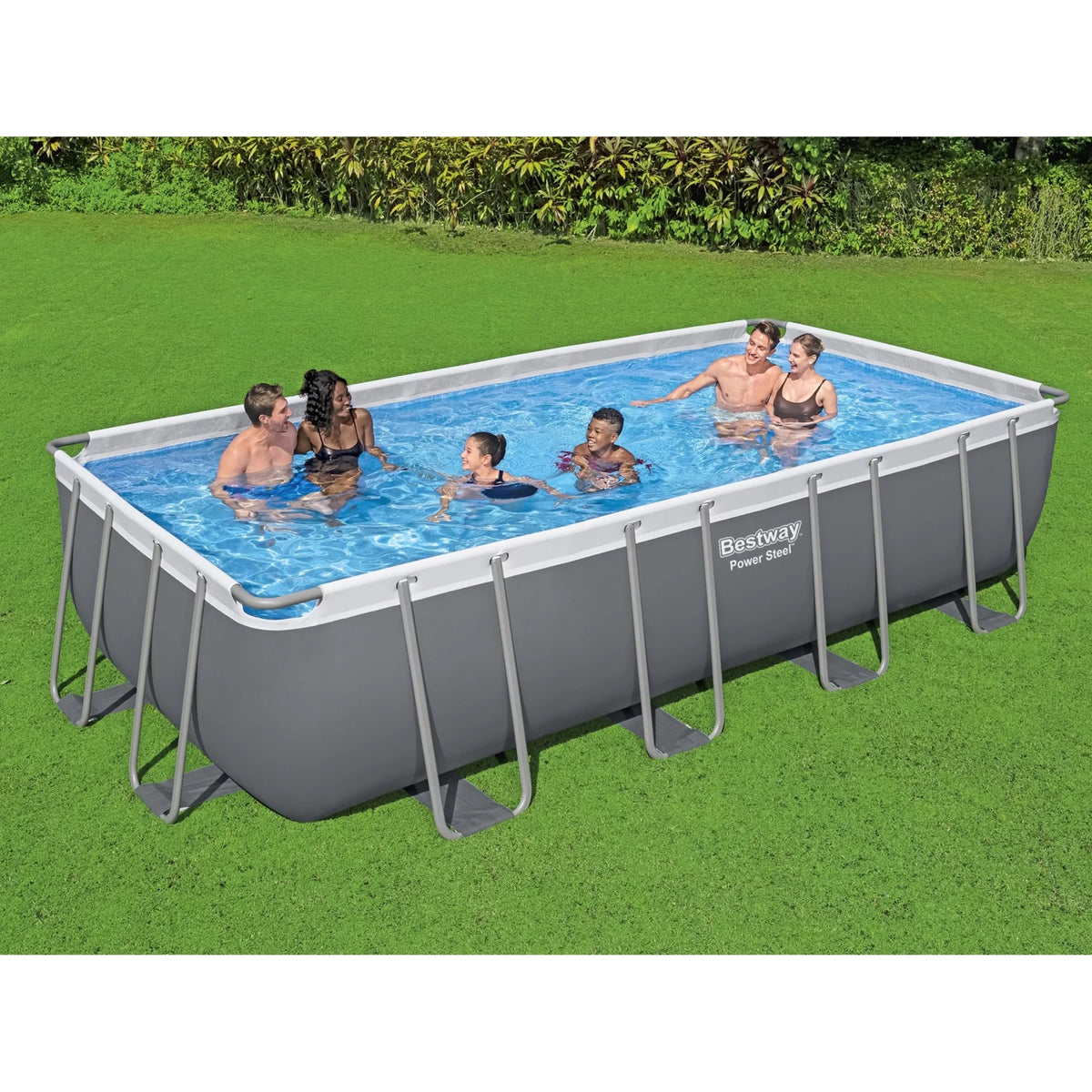 18' x 9' x 48" Rectangular Above Ground Swimming Pool Set P19275