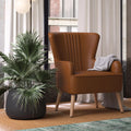 White Faux Leather Accent Chair X3805