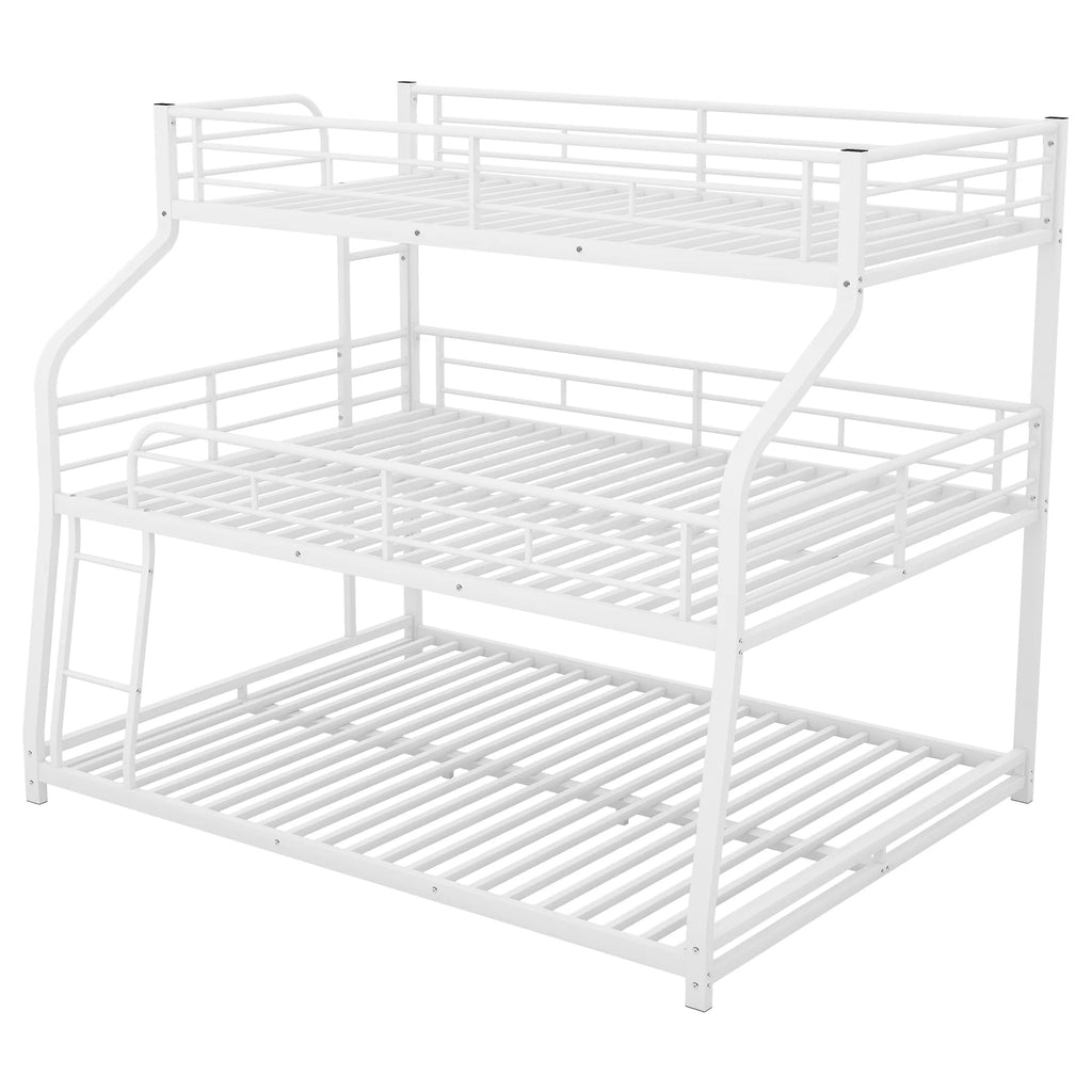 White Triple Bunk Bed Q5157