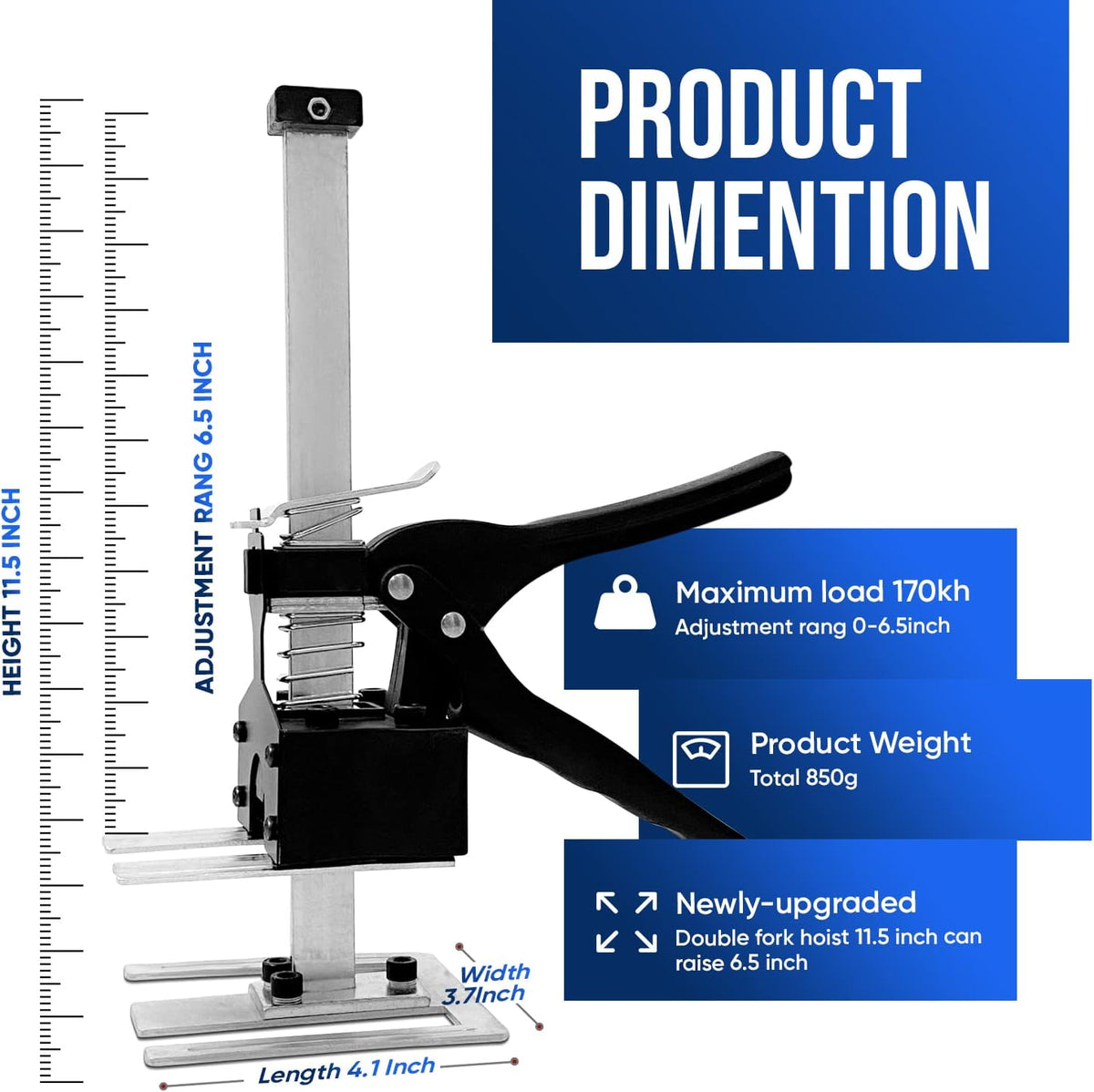 Lever Arm Lifting Cabinet Jack Board Lifter, Pack of 2 Y42848