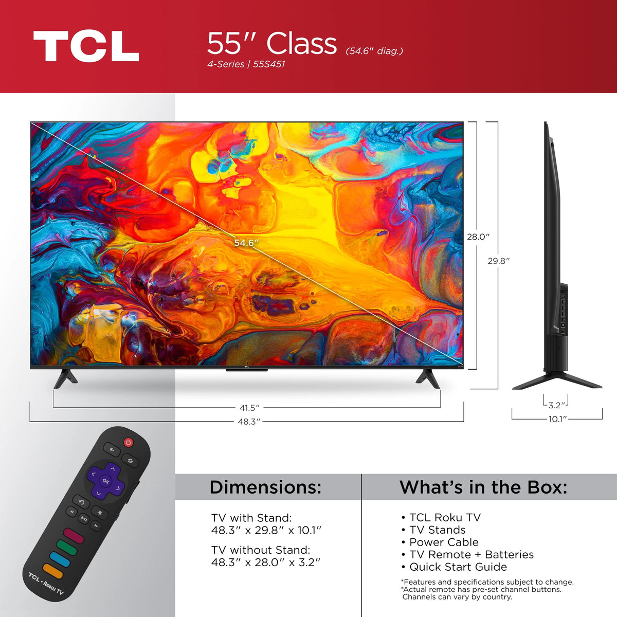 55 Class 4K UHD HDR Smart TV N2743